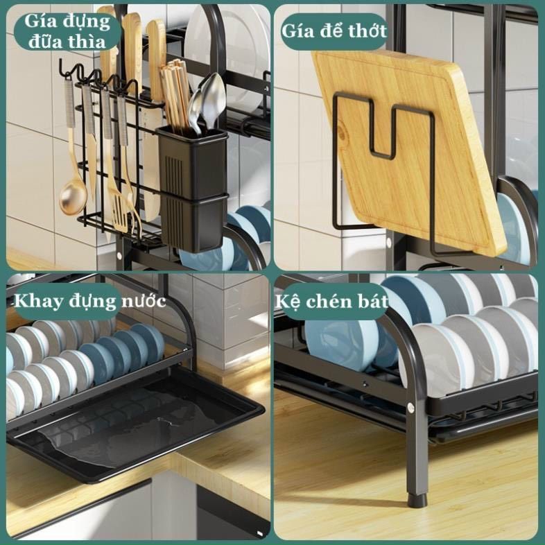 Giá úp bát đĩa 3 tầng